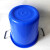 重安盛鼎 垃圾桶 大号圆形塑料收纳桶加厚水桶食堂环卫物业餐厨垃圾桶 50L蓝色有盖