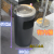 卫生果皮箱方形圆形大堂立式垃圾桶酒店户外带内桶不锈钢桶烟灰桶 厚度1mm黑色(3061) 带内桶