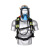 诚防众安正压式空气呼吸器自给式呼吸面罩消防应急抢险3C钢瓶碳纤维瓶配件 正压式空气呼吸器6.8L碳纤维瓶（带气）