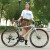凤凰（Phoenix）公路自行车成人男女学生禧玛诺变速碟刹竞速跑车铝合金公路车单车 RC200 深灰/碳钢/弯把 21速禧玛诺变速