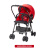 康贝（Combi）婴儿推车清舒轻便折叠宝宝婴儿车双向可坐可躺上飞机 清舒加宽版-传奇红