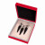 路铂廷（Christian Louboutin） 女王权杖唇膏 黑管cl萝卜丁口红礼盒套装 礼盒（001M+004M+006M）