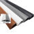 三角线槽明装PVC弧形半角墙角专用地板线槽网线槽电线收角 咖啡色 3米/组(3个1米) H45可布5类网线8-10条