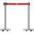 质尊 隔离伸缩带栏杆 一米线警戒线围栏 不锈钢单层3米 1根