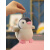 日系小企鹅公仔毛绒玩具可爱挂件会叫玩偶娃娃小号女孩生日礼物女 粉色企鹅【】 12厘米有钥匙扣-无领结（可捏响