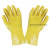 丁腈浸胶劳保手套加厚橡胶防水防滑防油耐油耐磨胶皮干活工业手套工业品 黄色浸塑手套：10双 XL