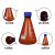 boliyiqi 螺口三角烧瓶外螺纹口三角瓶三角摇瓶 透明1000ml/GL45盖,2个起订 
