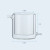 安达通 夹套烧杯 耐高低温实验室双层烧杯加厚高硼硅玻璃耐用 500ml