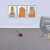 谋福（CNMF）办公室地毯 满铺客厅地毯 卧室防滑地垫(1米宽*1米长咖啡色细条纹)