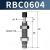 贝傅特 油压缓冲器RB 碳钢材质优质铜套铜芯橡胶帽经久耐用液压缓冲器 RBC0604 