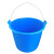 德银  粪桶工地水泥桶砂浆桶塑料桶牛筋桶农村浇菜水桶手提灰桶加厚 78型 蓝色【14L】+提手