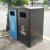 深圳户外不锈钢垃圾桶分类垃圾桶四分类垃圾亭小区物业环卫垃圾箱 2分类大桶