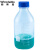 稳斯坦 蓝盖试剂瓶 透明丝口玻璃瓶 螺纹口带刻度螺口试剂瓶 带刻度透明样品瓶 高硼硅 1000ml WW-18
