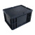 防静电欧标EU周转箱ESD黑色箱长方形物流箱加厚大号带盖养龟养鱼 EU4633箱带盖605*406*358mm