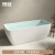 果敢 独立式家用网红民宿酒店亚克力单双人浴缸035 白色独立缸（不带龙头） 1.5米