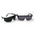 冰禹 BYly-179 电焊眼镜 伸缩腿劳保防护护目镜 黑架黑镜片(12个装)