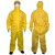 耐呗斯 NBS4402T 耐呗斯双门襟双拉链 化学连体防护服 黄色 xl