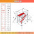 铝合金工地移动平台安全爬梯建筑装修脚手架铝工地带轮 1层全套