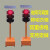 定制移动太阳能红绿灯警示灯十字路口道路施工指示灯箭头通信 3008B120型升降款 300四