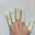 20个50个100个切口乳胶橡胶工业加厚耐磨麻点劳保颗防滑手指套 橙色大号L（20个）