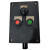 D&C开关控制盒（三防）按钮一红（常闭）一绿（常开）指示灯一个黄一个绿 工程塑料壳体IP65  个