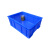 加厚塑料周转箱大号物流运输筐五金配件箱货架盒长方形工具收纳箱 6无盖【540*420*240】蓝