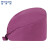 稳斯坦 W267 纯色手术帽包头巾钉加扣口腔医生帽护士帽子工作帽 紫色