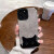 翻毛皮黑猫iPhone14promax全包12/11硅胶6s/xr15plus 瞳眼翻毛皮-灰色-JH翻毛皮黑猫 苹果11
