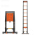 巴芬 铝合金伸缩梯加厚防滑升降梯子稳固安全工程直行爬梯无缝管直梯4.7米