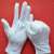 TOP PPE  出口5836手套 棉毛礼仪作业手套 品管质检无尘劳保防护手套 （60副） 白色 普通箱装棉毛