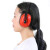 众安降噪隔音耳罩睡眠学习听力工业工作装修防噪音HF601-1红