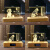 帛魁宠物照片水晶3D内雕纪念品摆件收纳狗狗猫咪毛发晶石预留打孔 半圆形长孔 单独水晶