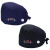 海斯迪克 HKQS-58 医生帽手术帽 棉加扣吸汗巾 心电图刺绣护士帽 印花包头帽 蓝色
