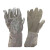 美康（meikang）MKP-0505 隔热手套 铝箔耐高温防护装备 耐1000度隔热手套 牛皮手套  长38cm 银白