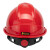 畅胜安全帽ABS新国标工地工程工业建筑防砸抗冲击有透气孔电力施工领导监理头盔 红色