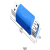 工盾|ISIDO USB3.0 转换插头 半包蓝色USB3.0A母对A母口，双母头连接头 货期20天