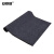 安赛瑞 双条纹PVC复合地垫 走廊过道防滑防水地毯卷垫 商用灰色绒面通道地毯垫 厚6mm 1.8×5m 灰色 13707