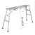加厚可折叠马凳便携式脚手架装修升降移动平台伸缩平面凳工程梯子 加厚方管面180*40