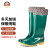 上海牌女士高筒雨靴 防滑耐磨雨鞋防水鞋 时尚舒适PVC/EVA雨鞋 户外防水防滑雨靴 可拆卸棉套 绿色加棉套 39