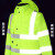 者也（ZYE）防暴雨反光雨衣交通勤警示安全服应急救援雨衣 荧光绿（单雨衣） M