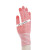 尼龙手套彩色花色纱线手套针织斑马纹条纹劳保手套 防滑点珠手套(12双)颜色随机