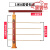 耀绍度定制楼梯扶手pvc铝合金实木栏杆立柱家用简约现代欧式室内护栏 E E款四排全套护栏1米(加粗)
