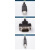 USB-MPI兼容S7-200/300plc编程线下载线6GK1571-0BA00-0AA0 黑6GK1571-0BA00 隔离款 3M