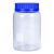 透明广口玻璃瓶蓝盖试剂瓶大口瓶密封瓶化工样品瓶耐高温耐腐蚀瓶 透明加厚直筒700ml硅胶垫 加厚普料玻璃