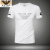 AEXP阿玛EA7XP尼旗下夏季新款修身男装短袖T恤男修身圆领T恤衫男士 白EM彩鸟 M80-100斤