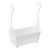 金诗洛 K5662 (2个)可叠加悬挂置物架挂篮 浴室卫生间沥水收纳篮镂空存储置物篮 白色