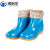 沸耐笙 FNS-05029 中性低筒低跟雨鞋 劳保加棉加绒PVC水鞋 519低筒蓝色加棉 39 双