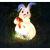 加达斯太阳能户外发光动物灯兔子熊猫青蛙卡通灯装饰草坪花园景区灯 黑白熊猫-太阳能款-暖光