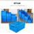 封浮 周转箱塑料零件物料盒收纳盒配件箱塑料盒胶框五金工具盒长方形大号 不带盖670*440*160mm蓝色600-150