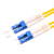 光纤跳线LC-LC单模双芯3M5/10/15/20/30米小方双头尾纤电信级光钎 黄色 单模双芯LC-LC 60m